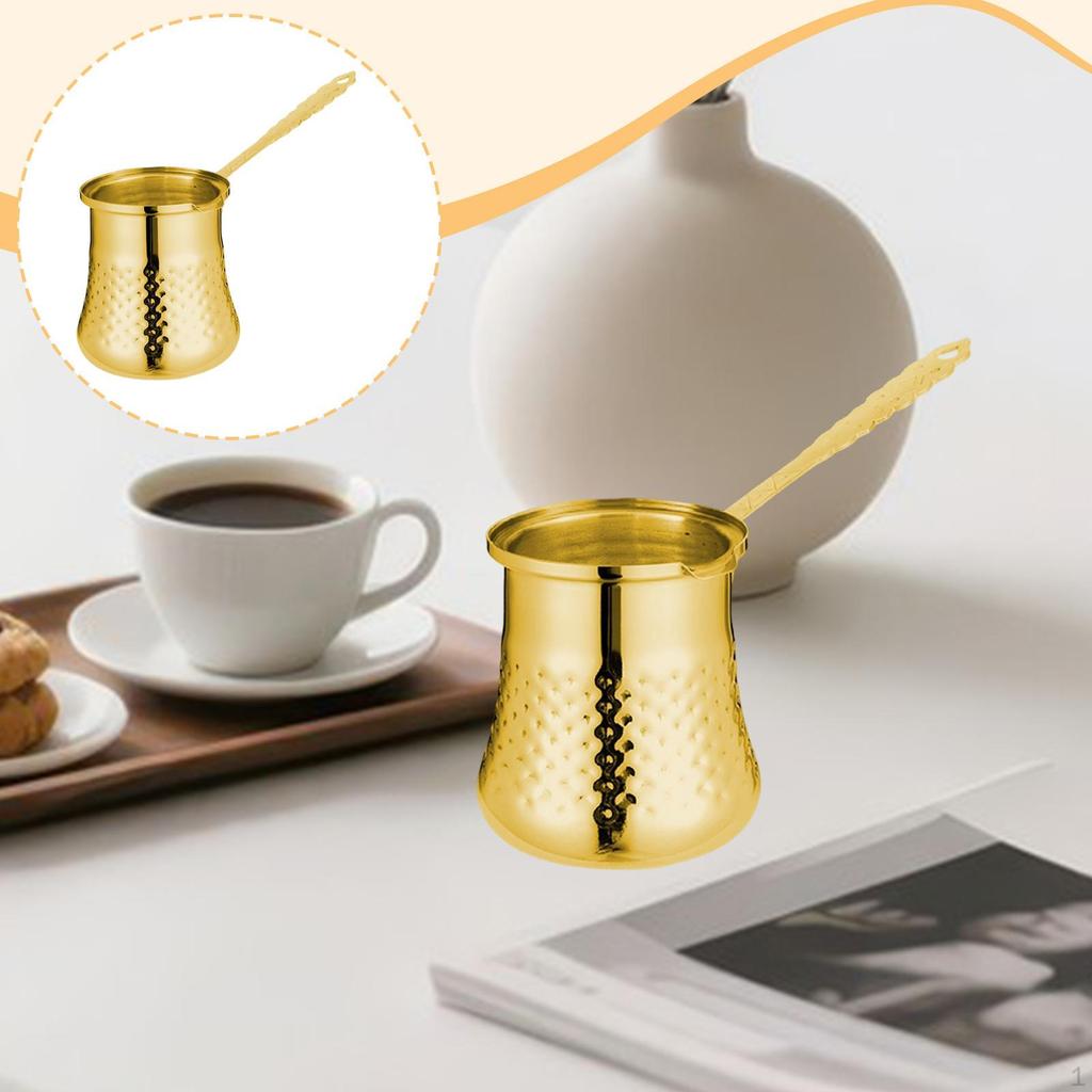 Coffee Pot Chocolate Melting Comfortable Grip Accessories Portable Stainless Steel