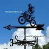 Weather Vane Ornament: Outdoor Wrought Iron Spray-Painted Roof Decoration Metal Craft