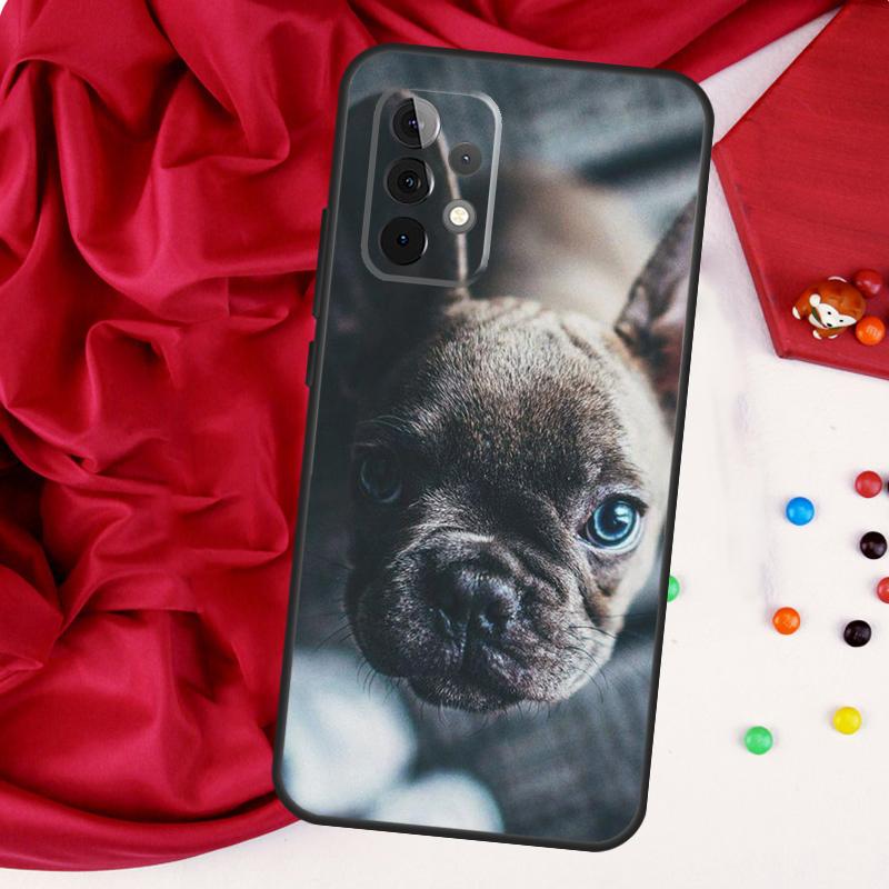 French Bulldog For Samsung Galaxy A26 A05 A06 A16 A54 A34 A14 A22 A32 A52 A55 A35 A15 A53 A13 A56 A36 Case