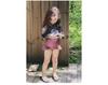 Korean Floral Long Sleeve Baby Girl Swimsuit - Retro Style