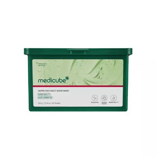 

Medicube Ежедневные быстрые маски Super Cica 350 г (30 листов), вегетарианский