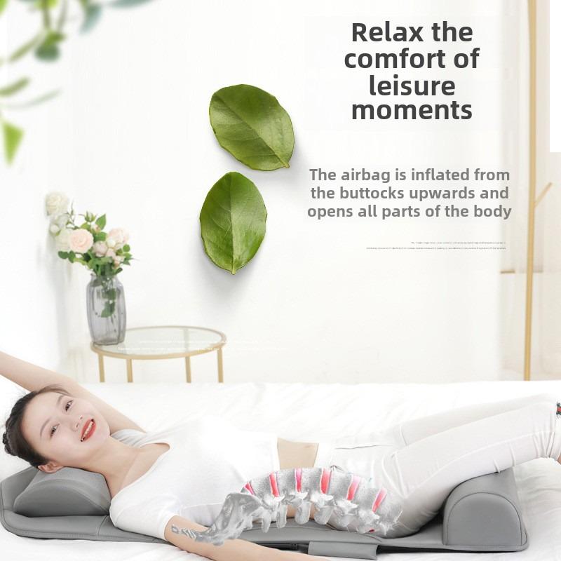 Electric Full Body Massage Mat With Heat Vibration Massage Neck Kneading Massager Airbag Back Waist Traction Massage Mattress