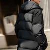 Li-Ning Sports Trend Series Spliced Loose Long Down Jacket Men Outerwear Black AYMT069-1