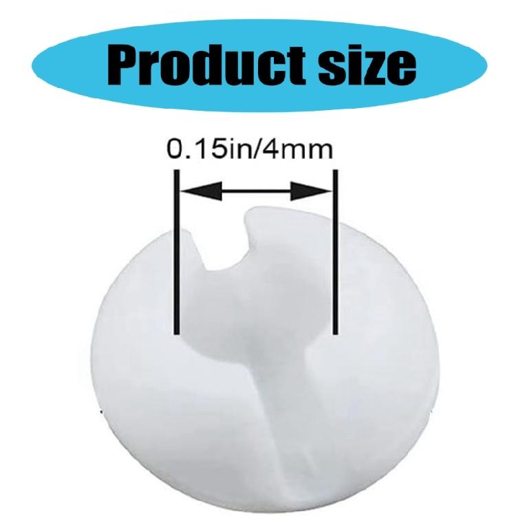 20Pcs Blind Beads Chain Crimp Stops for Roller Shade Applicable Beads Diameter 4mm Plastic Curtain Beaded Chain Stoppers