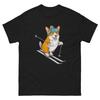 Skiing Corgi Unisex Classic Tee