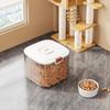 Sealed Dog Food Storage Container Transparent Pet Food Storage Barrel  Pet Supplies