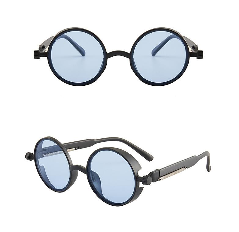 Round Sunglasses Steampunk Men Women Fashion Glasses Brand Designer Retro Vintage Sunglasses UV400