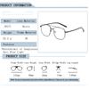 New Brand Myopia Glasses Women Oversized Alloy Frame Blue Light Blocking Photochromic Eyeglasses for Men and Women