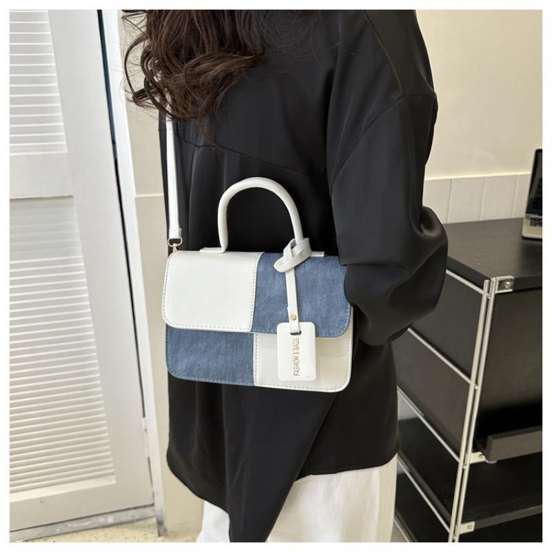 Elegant Women's Handbag Crossbody Shoulder Bag Snap Closure Tote Bag Everyday Accessory Geometric Pattern Fashion Shoulder Bag