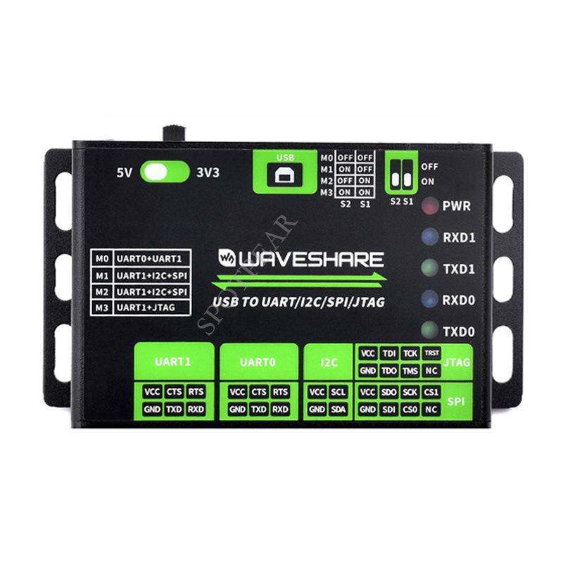 

USB to UART/I2C/SPI/JTAG Converter, 3.3V/5V Compatible