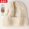 Hengyuanxiang M55055 Unisex Cable Knit Wool Hat