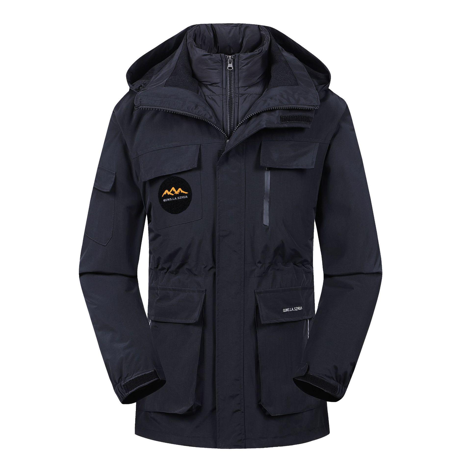 

Унисекс Большого размера Водонепроницаемая Ветрозащитная Горная куртка с хлопковой подкладкой 2XL