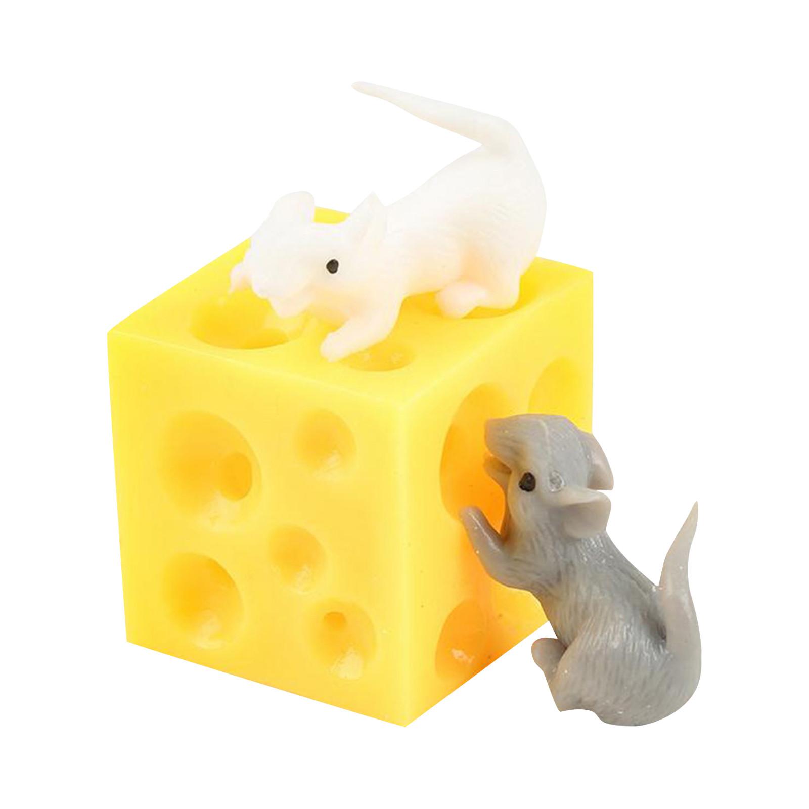 

Симпатичная сырная мышь, креативная, хитрая, страшная, музыкальная декомпрессионная игрушка жёлтый