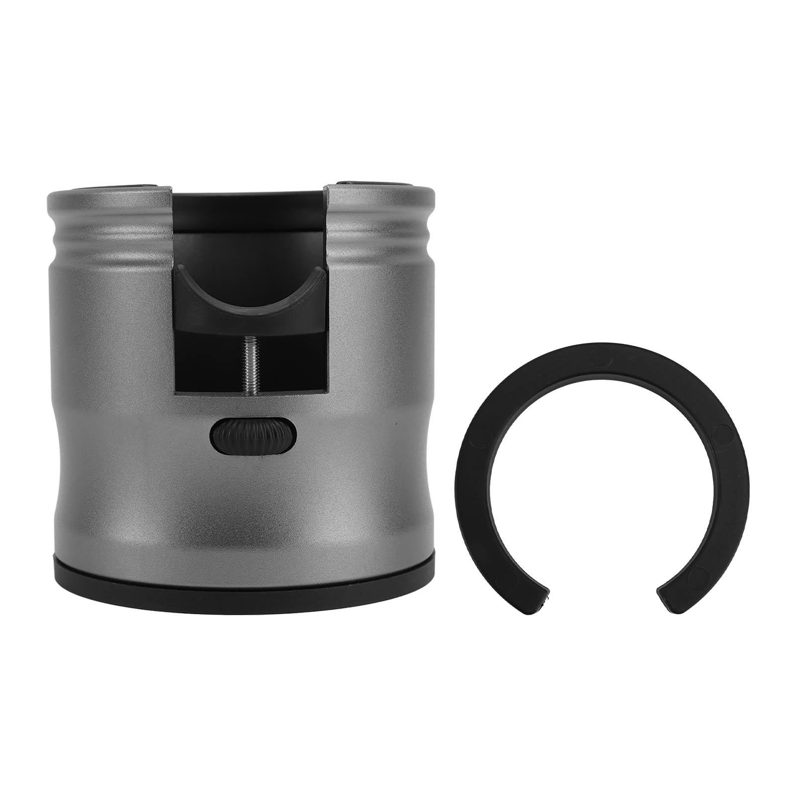 

Coffee Tamper Holder Round Prevent Slip Adjustable Universal Aluminum Alloy Coffee Filter Handle чорний
