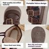 Winter Mid-cut Cotton Shoes for Children, Plus Velvet Soft-soled Casual Shoes for Boys and Girls, Velcro Cotton Shoes