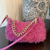 Commuting Crossbody Bag Satchel Bag Furry Bag Stuffed Bag