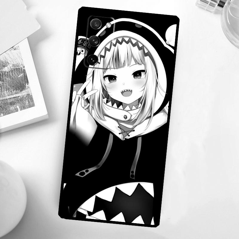 Gawr Gura Hololive Anime Hülle Für Samsung Galaxy S23 Ultra S22 Plus S20 S21 FE S8 S9 S10 Note 10 20 S24 Ultra Hülle
