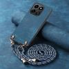For Honor X6b 4G Retro Leather Phone Back Cover with Adjustable Strap