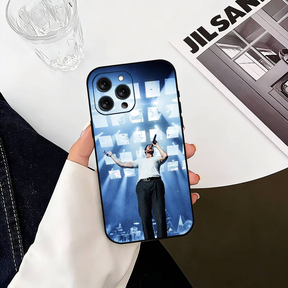D-Dragons Dan Reynolds I-Imagine Handyhülle Für iPhone 17, 16,15,14,13,12,11 Plus,Pro Max, Andere Weiche Schwarze Hülle