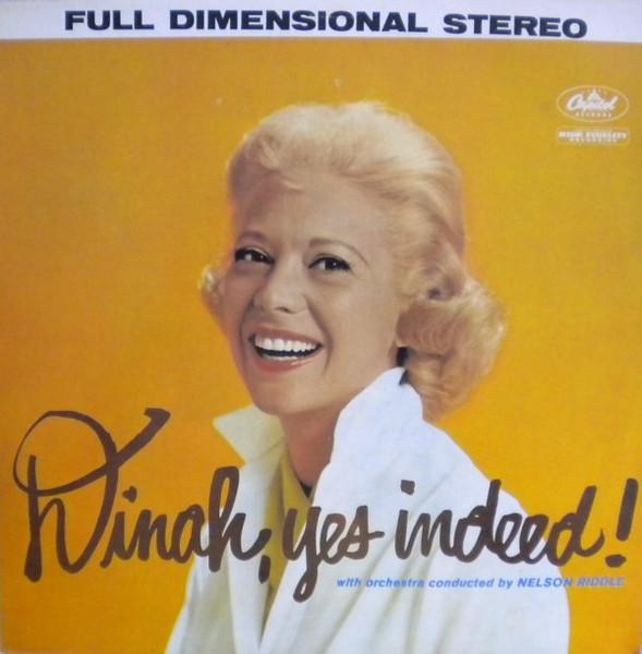 

Виниловая пластинка DINAH SHORE Dinah Yes Indeed 2C06885290 Capitol Records 1982 Франция Джаз Б/у