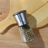 Stainless Steel Manual Grinding Bottle Household Glass Seasoning Bottle Pepper Grinder Kitchen Seasoning Bottle Spice Grinder