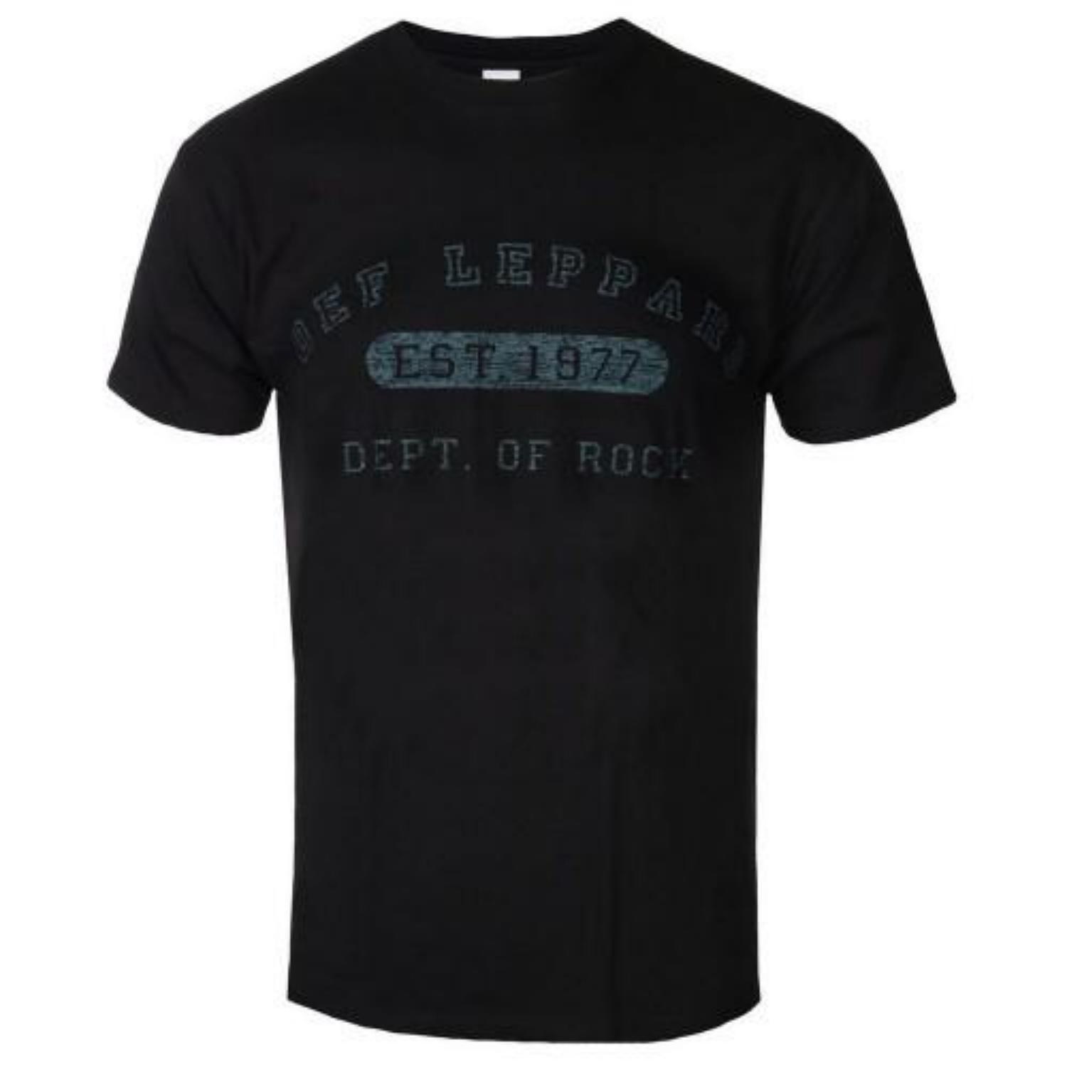 

Def Leppard Unisex Adult Collegiate Logo T-Shirt S чёрный