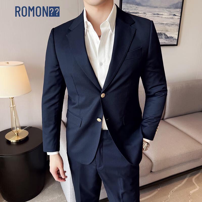 ROMON Men s Business Formal Suit Set 3XL
