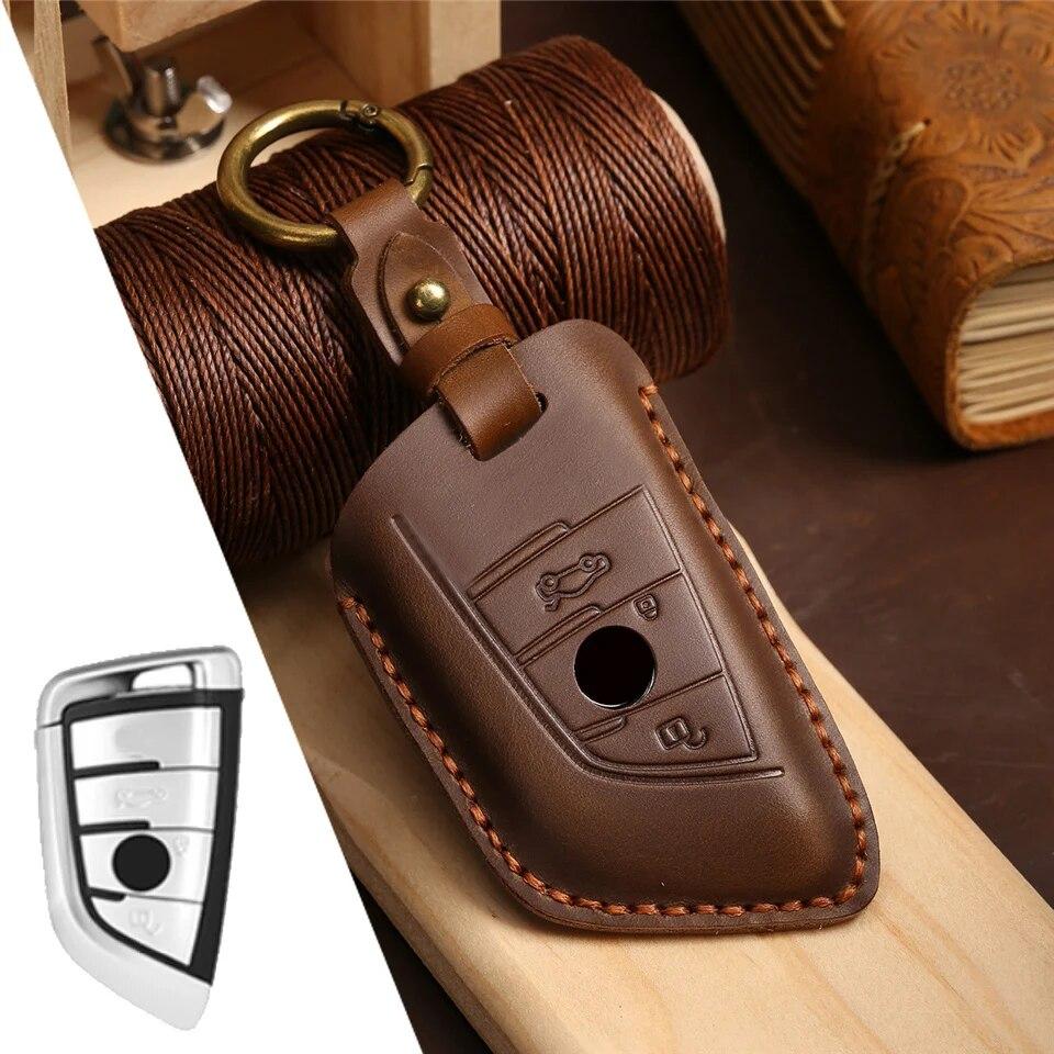 Etui na kluczyki samochodowe pokrowiec na klucze do Bmw F20 G20 G30 X1 X3 X4 X5 G05 X6 akcesoria samochód stylowy uchwyt powłoki brelok ochrona