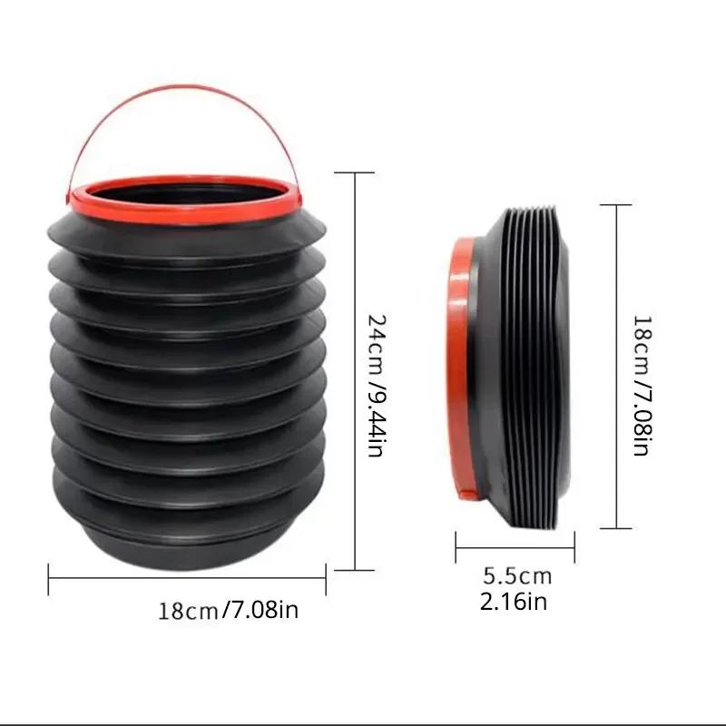 1PCS Car Trash Bin Case Storage Box Foldable Trash Can for Water Type Trash Can Auto Interior Accessories