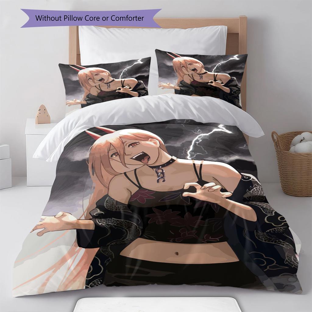 Set Copripiumino Trapuntato con Fantasia Cartone Animato Federa Decorazione per la Casa Regalo di Compleanno (1 * copripiumino + 2 * federa, senza nucleo)