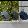 New denim beret women's summer new retro face small round face retro bud octagonal hat big head circumference