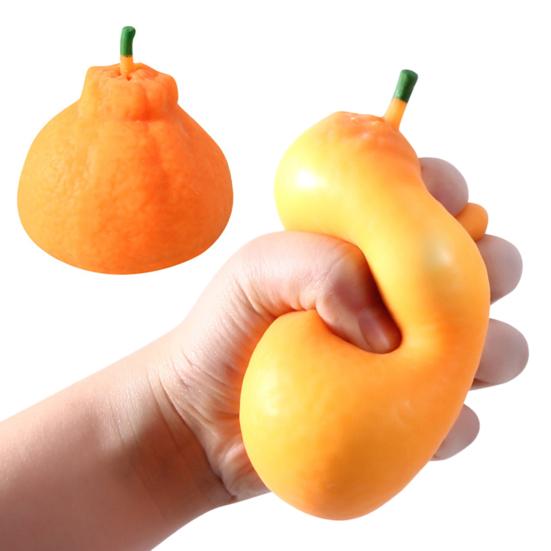 Eye Popping Tomato Squeeze Toy Broccoli Bitter Gourd Cartoon Garlic Eggplant Anti-anxiety Toy Simulation Fruit Vegetable