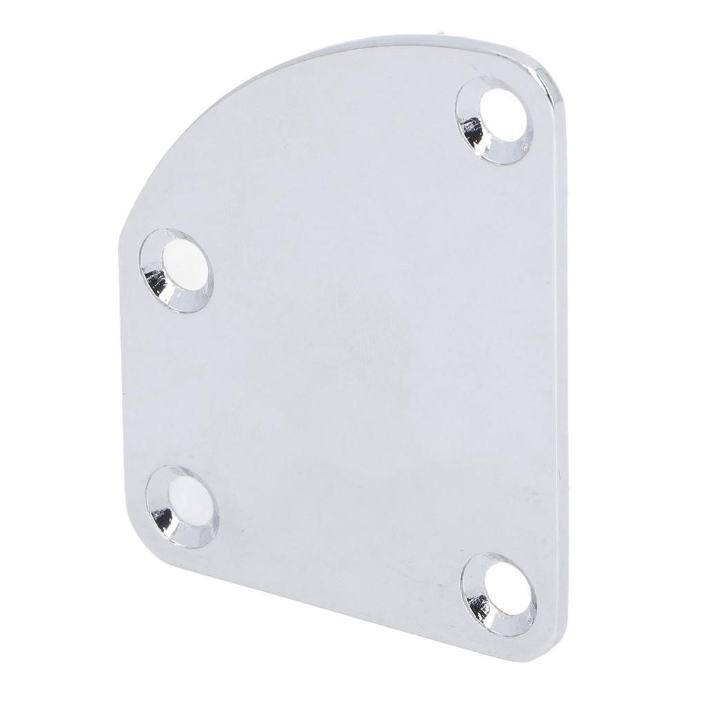 Guitar Neck Reinforcement Plate with Screws 4 Hole Curved Neck Joint Protection Board for Electric Guitar Bass