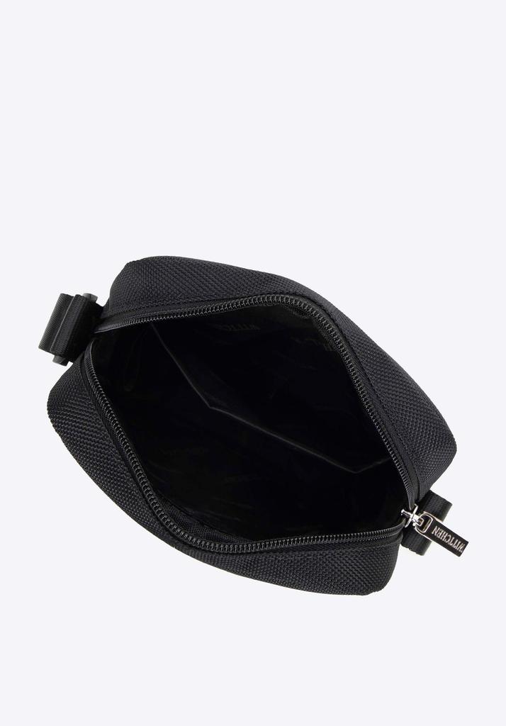 Wittchen Heren Messenger Bag Met Decoratieve Lint, Zwart, Zwart Polyester