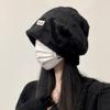 Plüsch Mützen Hüte Für Frauen Winter Warm Einfarbig Baggy Fleece Wolle Skullies Mütze Outdoor Kälteschutz Verdickte Kappen