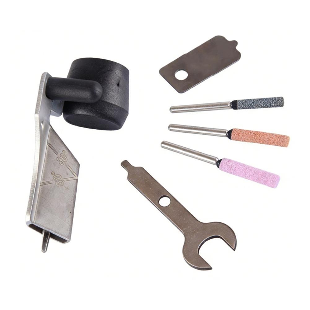 1Set 6.2 Cm Long Electric Grinding AccessoriesChainsaw Sharpening Attachment Kit: Metal Accessories For Outdoor Gardening