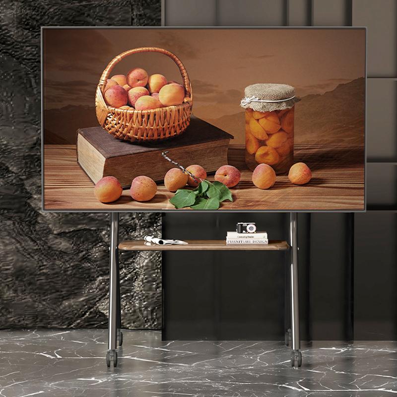 Mobile Rolling TV Stand for 32-65 Inch LCD LED OLED Screens,Portable TV Stand On Wheels,Height Adjustable TV Cart VESA 600*500mm