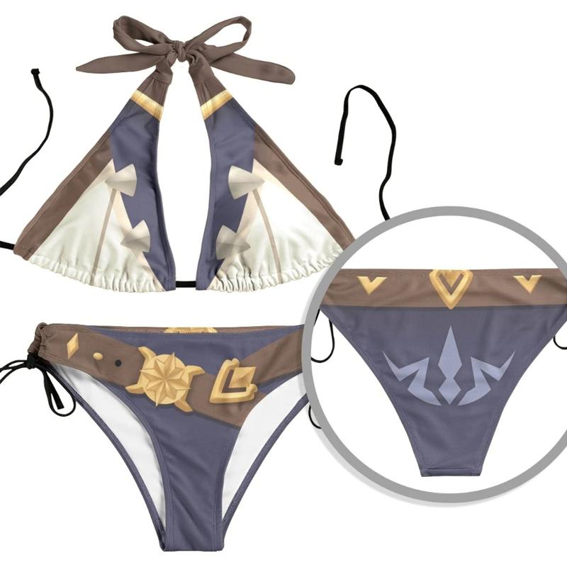 Genshin Cosplay Impact Costume Coat Cloak Tops And Swimwear Clothes Summer