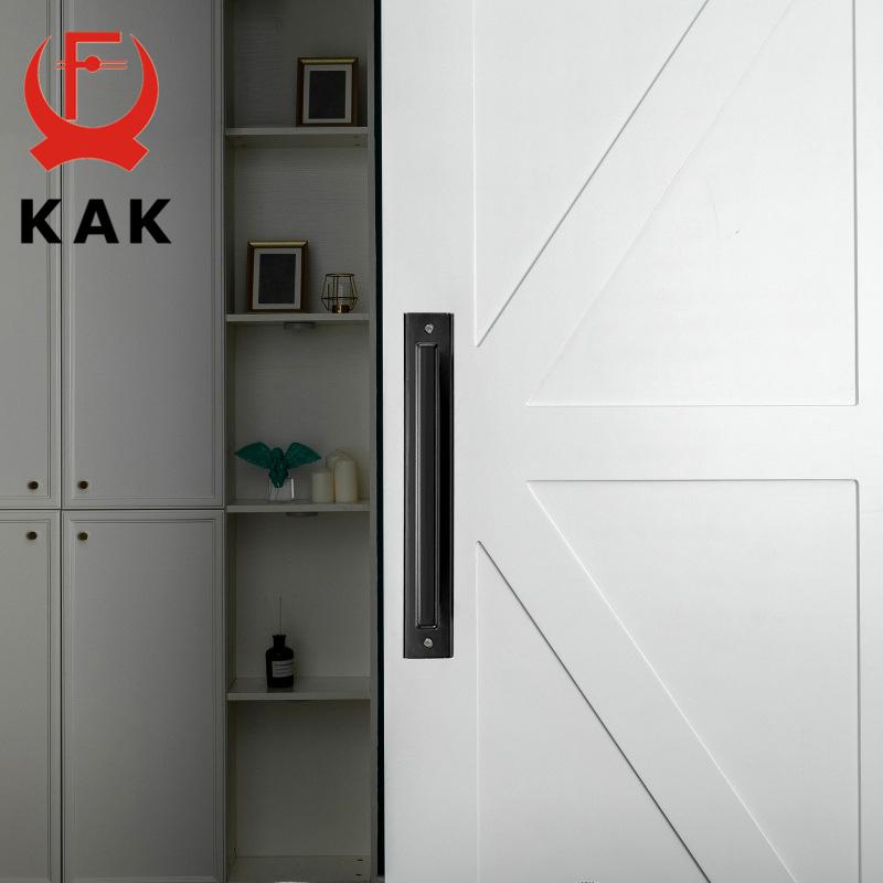 KAK Aluminiumlegierung Schwarze Türgriffe für Innentüren Schlafzimmer Küchentürgriffe Möbelgriff Türbeschläge