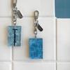 Creative Swimming Pool Keychain Wavy Keychain Decorations Car Key Ring Swimming Pool Keychain Alltaglich Pendant Swimmer'S Gift