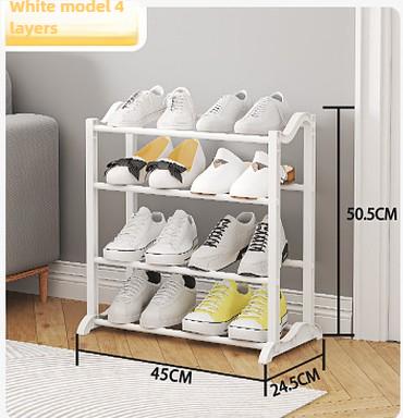 Multilayer Wavy Shoe Rack Home/Dorm - Space Saving Detachable Shoe Organizer for Entryway Holds 8-15 Pairs, Sturdy & Lightweight
