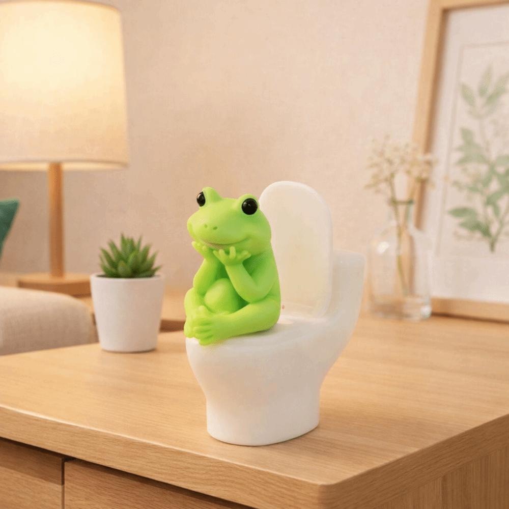 Mini Pig Desktop Ornaments PVC Toilet Pig Decoration Creative Pig Figurine  Gag Gift