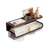 Yidashang Aluminum Bathroom Wall Shelf with Toilet Paper Holder