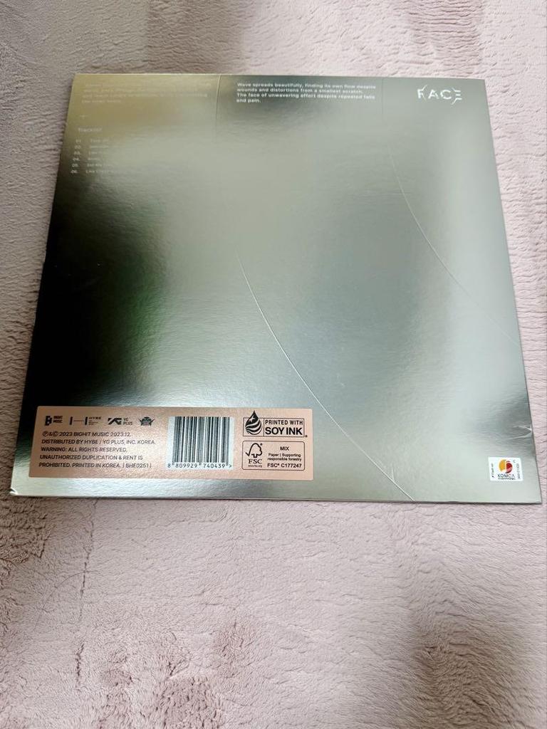 [USED] JIMIN FACE LP record BTS jimin Jimin
