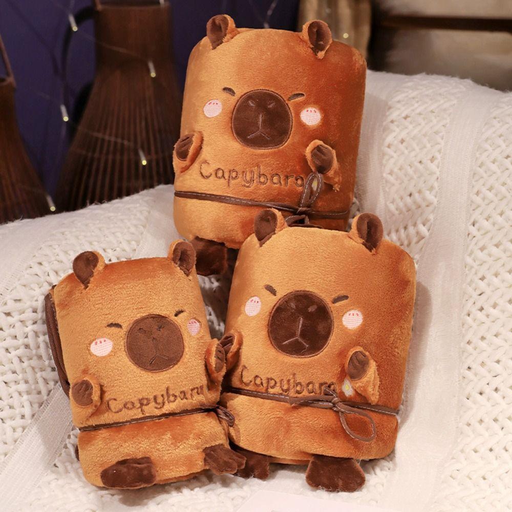 Spring Summer Soft Warm Blankets Breathable Couch Sofa Blankets Fashion Capybara Blanket