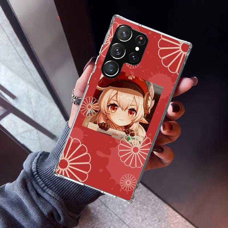 Genshin Impact Klee Phone Case For Samsung Galaxy S26 S25 Edge S24 S23 Ultra S22 Plus S21 S20 FE Soft TPU Back Cover Funda Galax