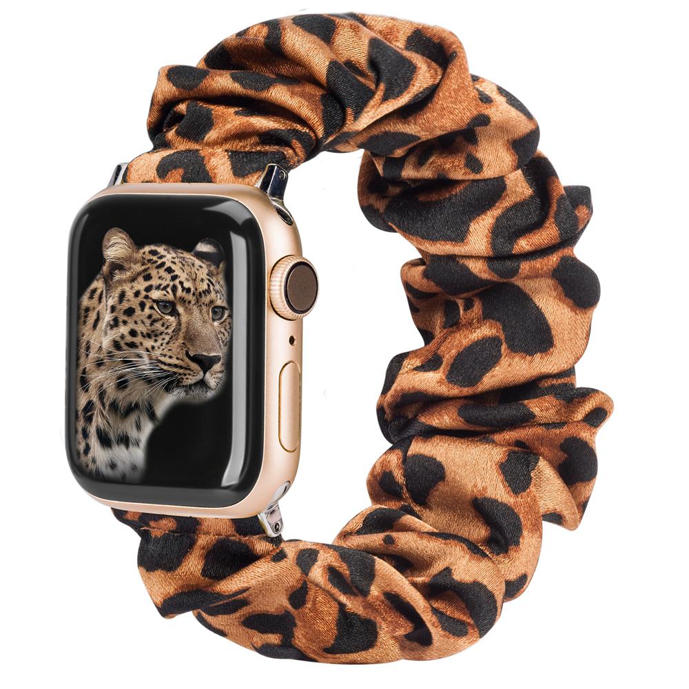 Scrunchie Strap for Apple Watch Band 44mm 40mm Correa iWatch 38mm 42mm Belt Solo Loop Watchbands for Series 7 6 SE 5 4 3