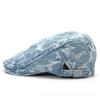 Butterfly Peaked Cap Retro Denim Beret Women Jacquard Progressive Cap