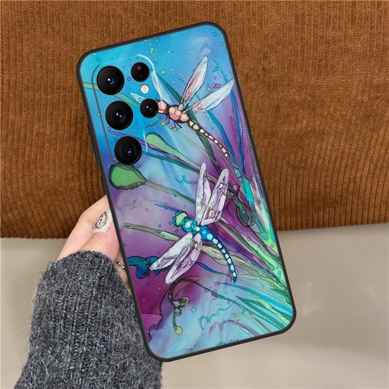Dragonfly Phone Case For Samsung Galaxy S25 Ultra S9 S10 S20 FE S21 S22 S23 Plus S24 Ultra Back Cover