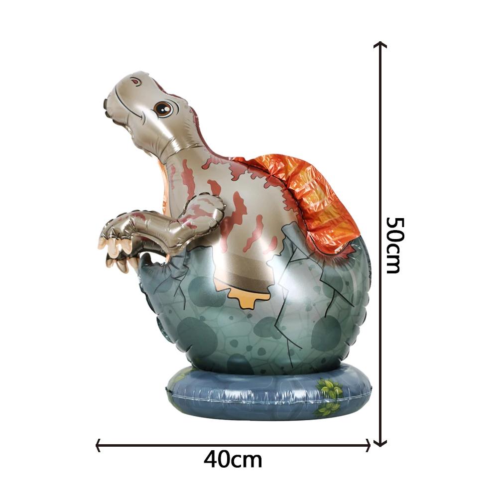 

1 шт. Большие 4D шары-динозавры из фольги Животные джунглей Декор для дня рождения Мальчика Юрский стоящий дракон Игрушки для детей Воздушные шары As Picture